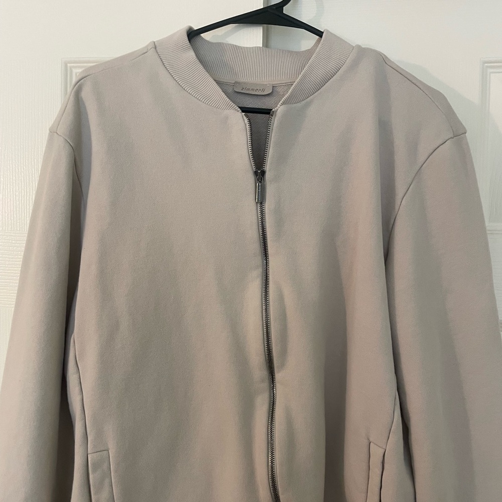 Zimmerli Switzerland men’s terry bomber zip sweatshirt